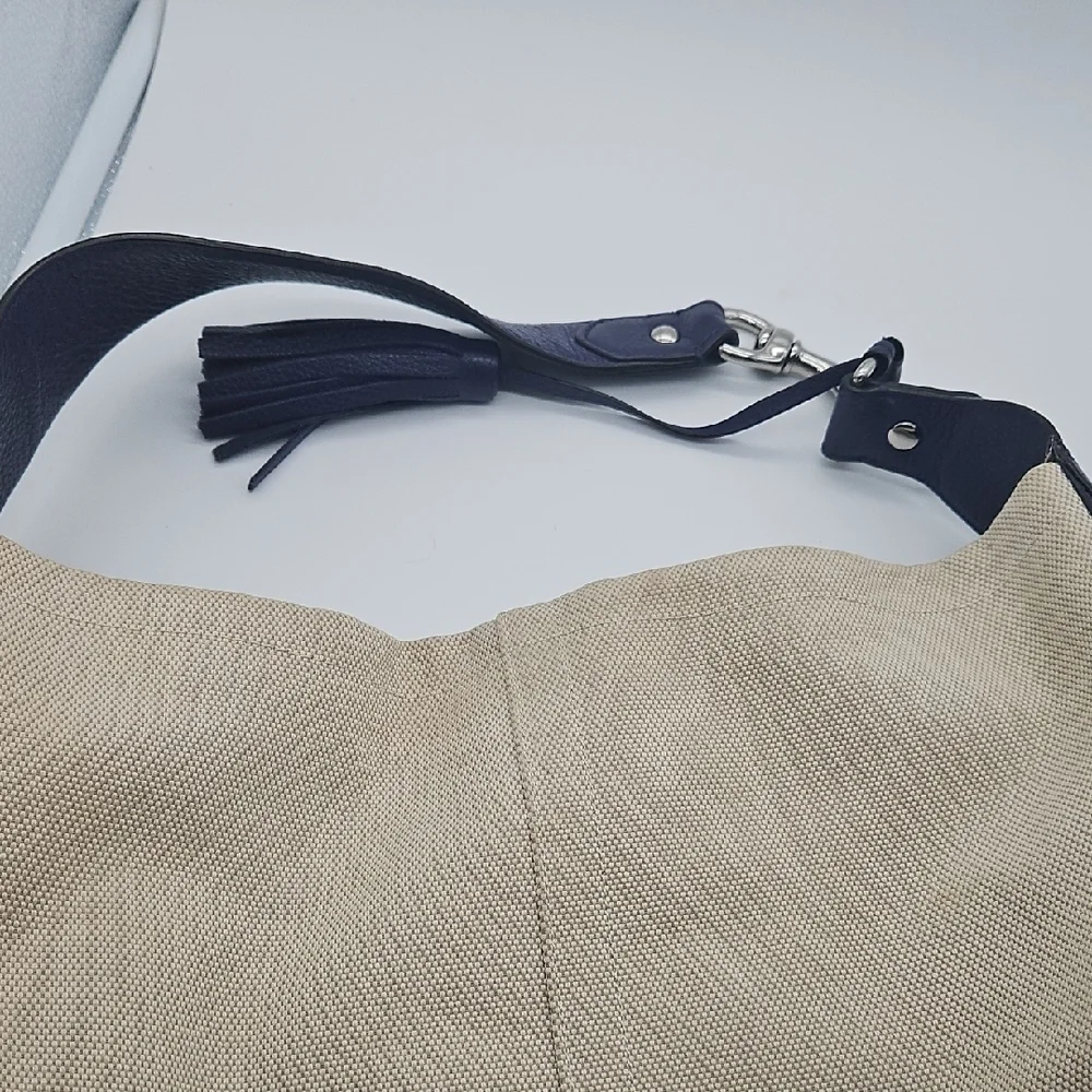 Coach Beige and Purple Tote Bag